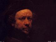 REMBRANDT Harmenszoon van Rijn Rembrandt  Self Portrait, oil painting on canvas